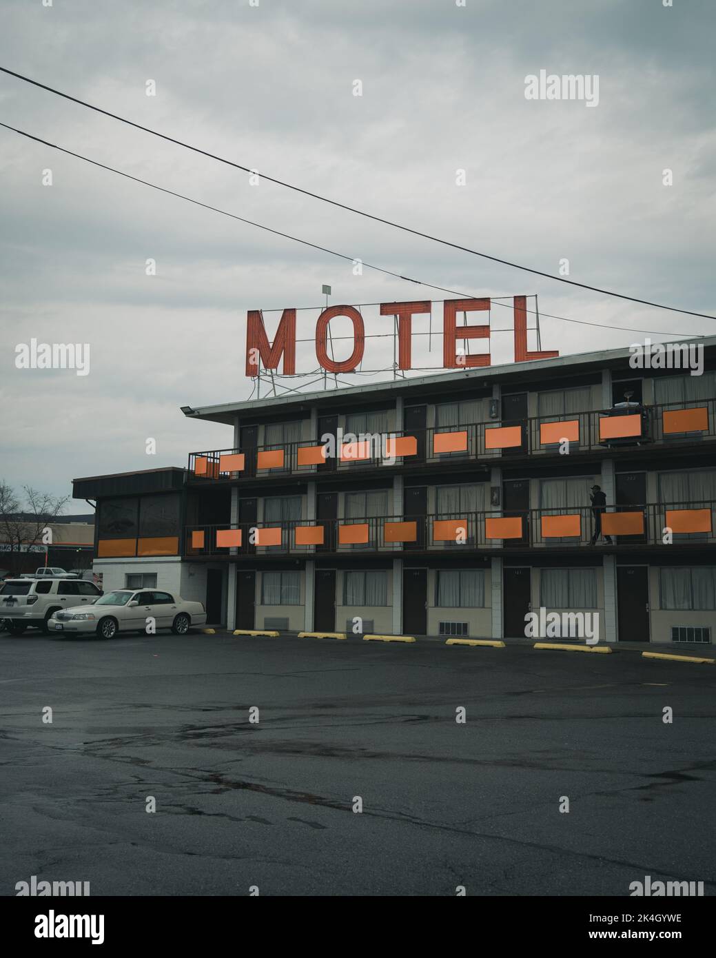Beltway Motel & Restaurant vintage sign, Halethorpe, Maryland Stock