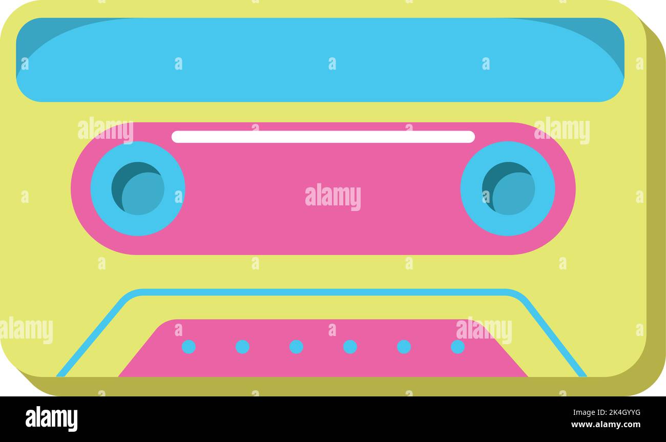 90s retro cassette Stock Vector Image & Art - Alamy