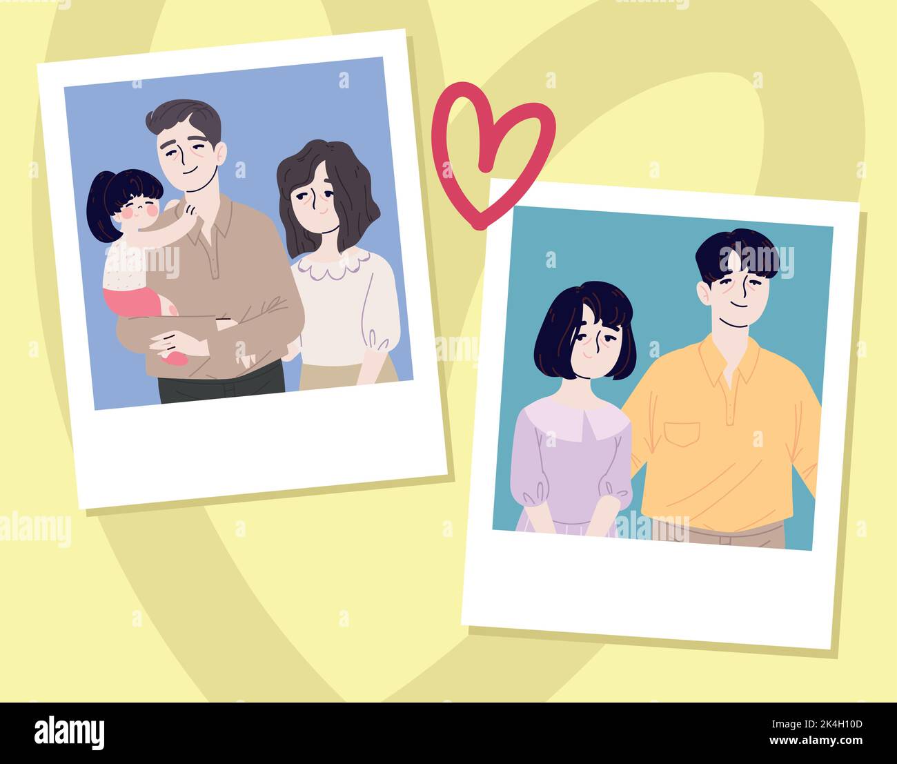 korean family photos Stock Vector Image & Art - Alamy