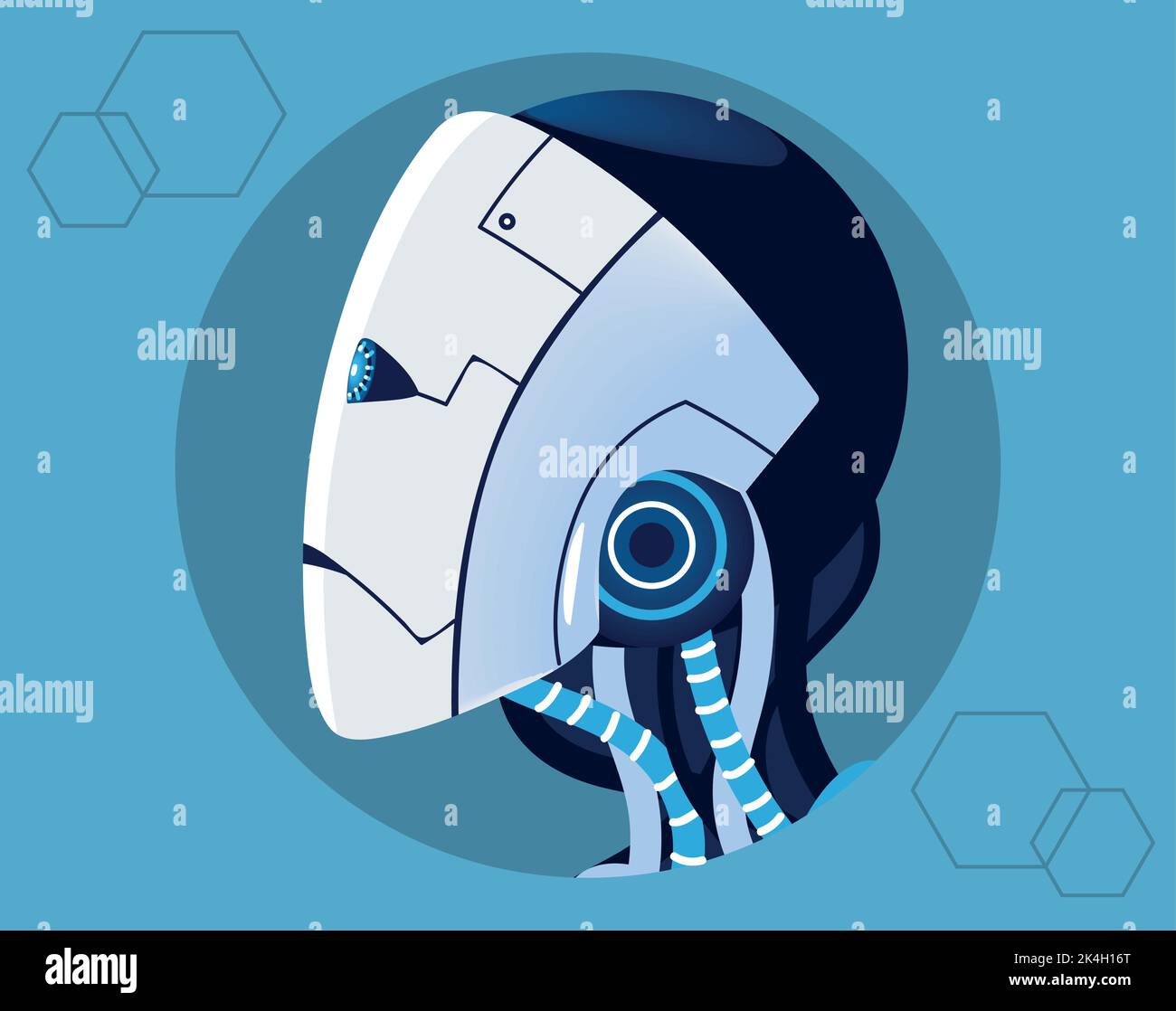 cyborg AI machine Stock Vector Image & Art - Alamy