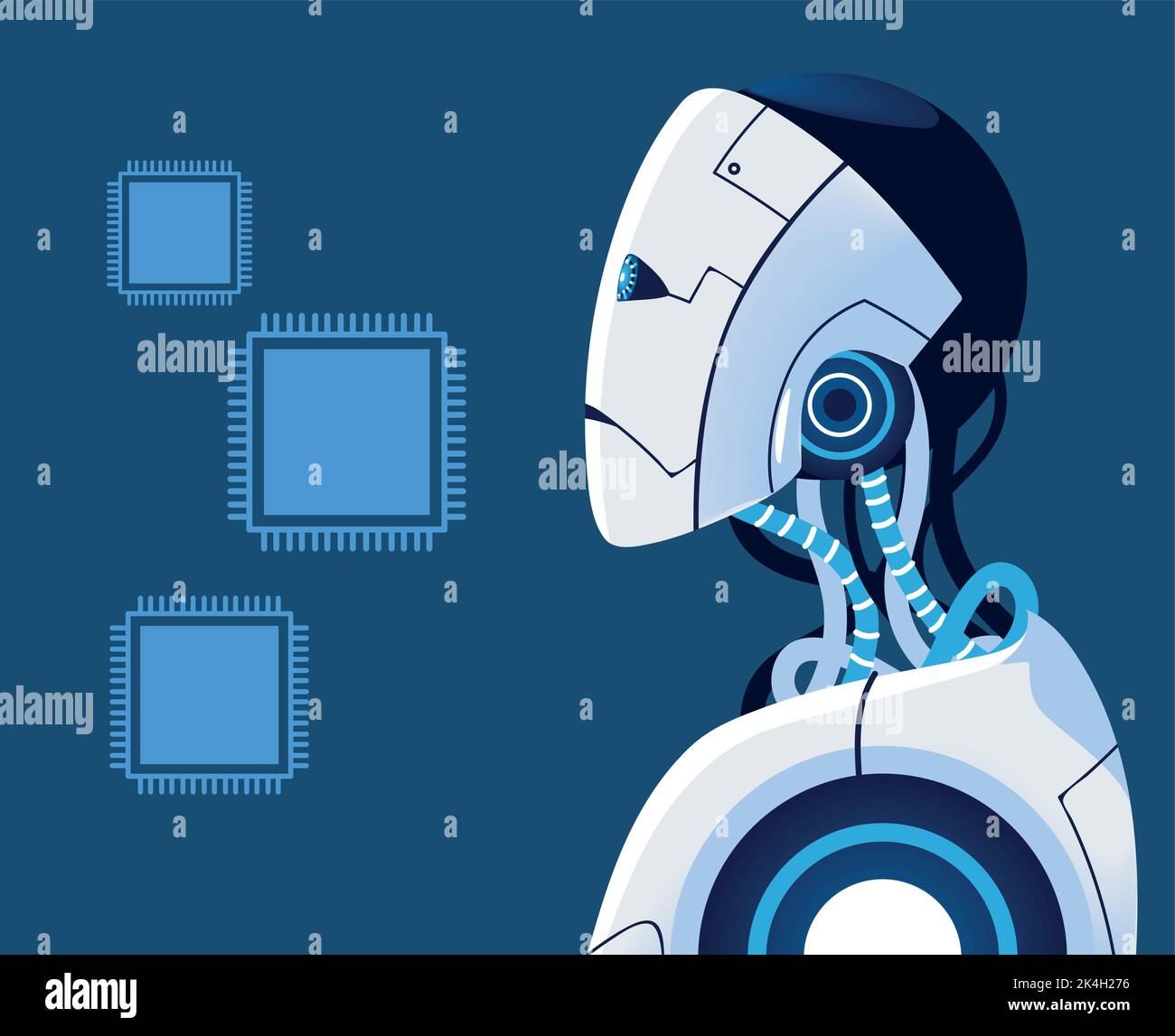 artificial intelligence futuristic robot Stock Vector Image & Art - Alamy