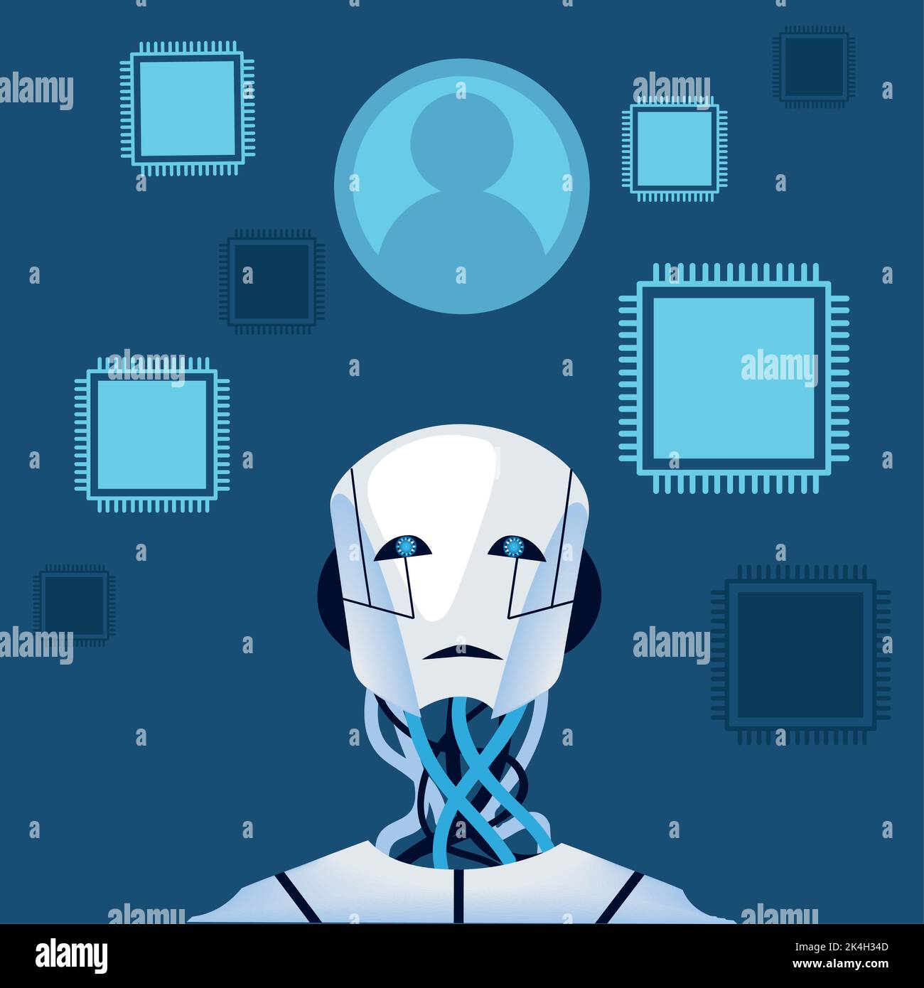 robot artificial intelligence Stock Vector Image & Art - Alamy