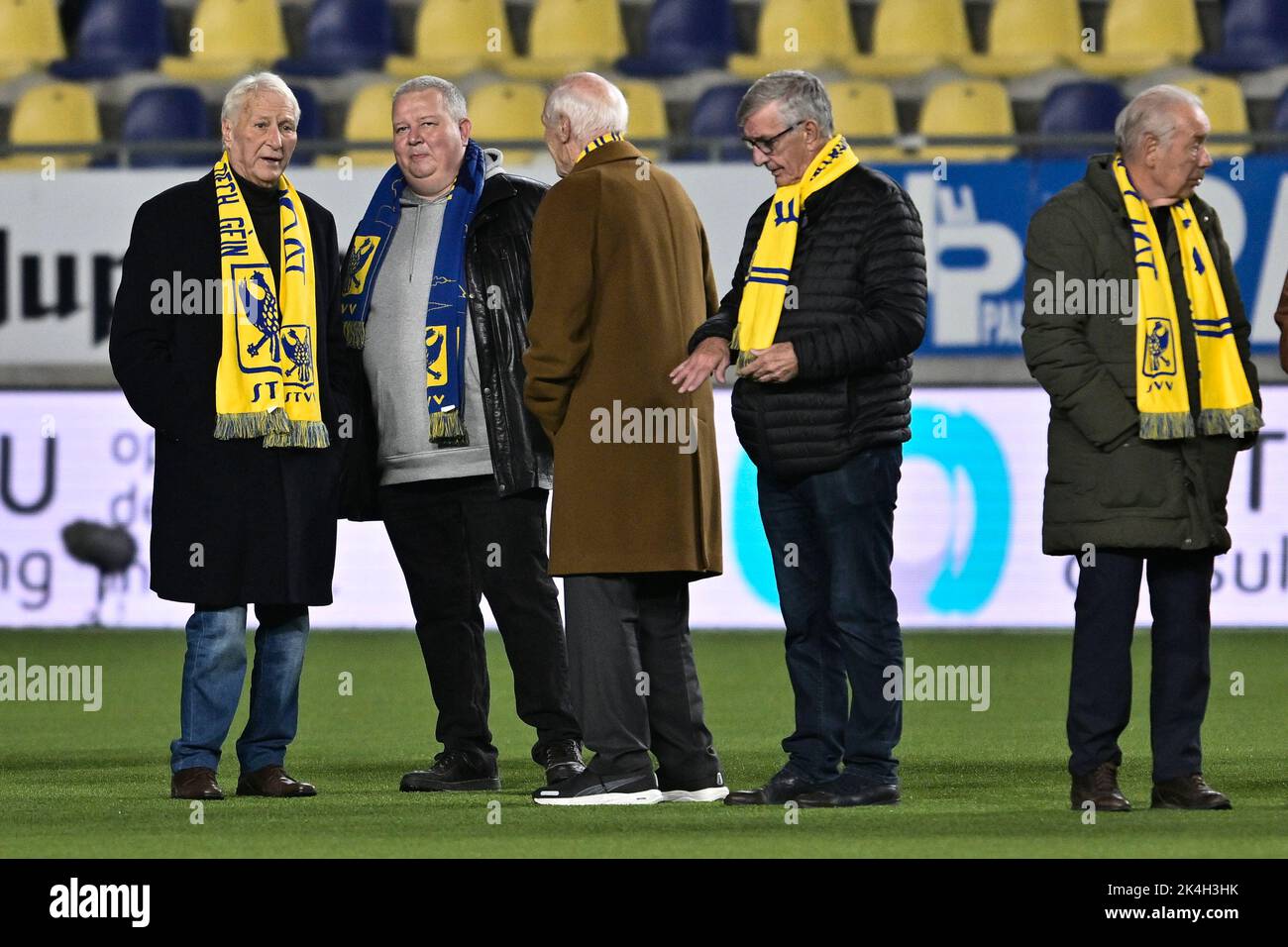 STVV Legends Odilon Lon Polleunis pictured before a soccer match between Sint-Truidense VV and KAS Eupen, Sunday 02 October 2022 in Sint-Truiden, on day 10 of the 2022-2023 'Jupiler Pro League' first division of the Belgian championship. BELGA PHOTO JOHAN EYCKENS Stock Photo