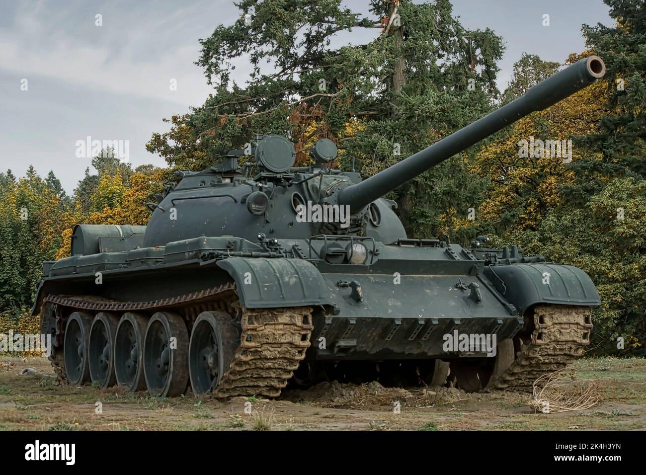Soviet T 55 Tank Stock Photo