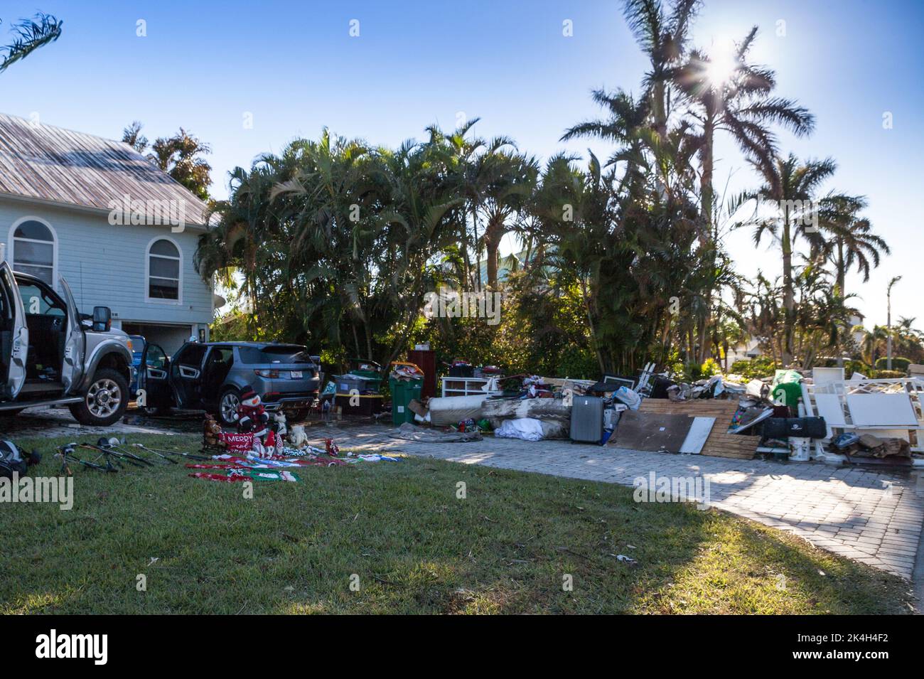 Naples, Florida, USA September 28, 2022 NEWS Debris including