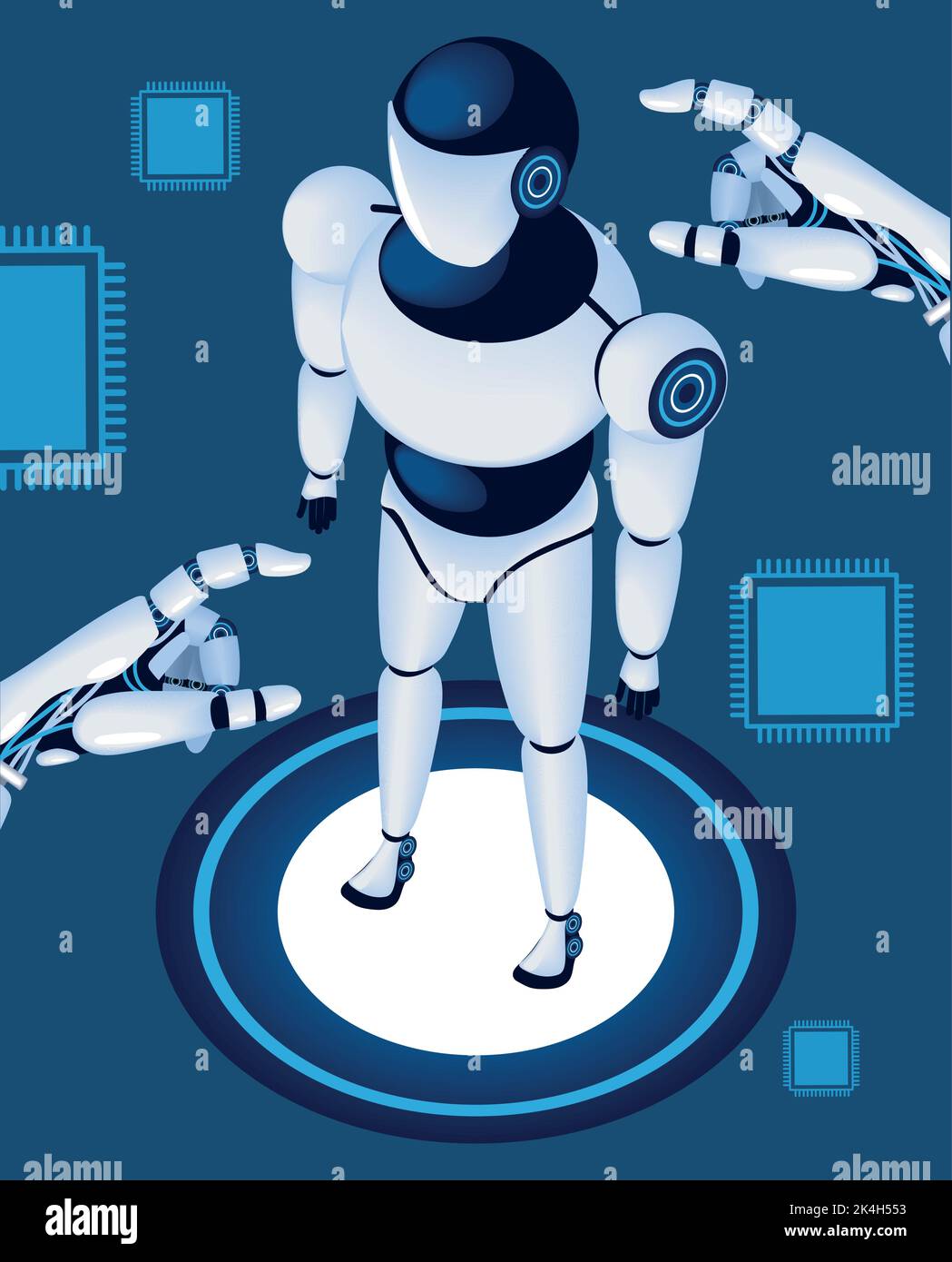 automation robot AI technology Stock Vector Image & Art - Alamy