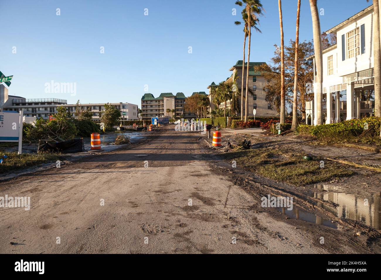 Naples, Florida, USA September 28, 2022 NEWS Debris including