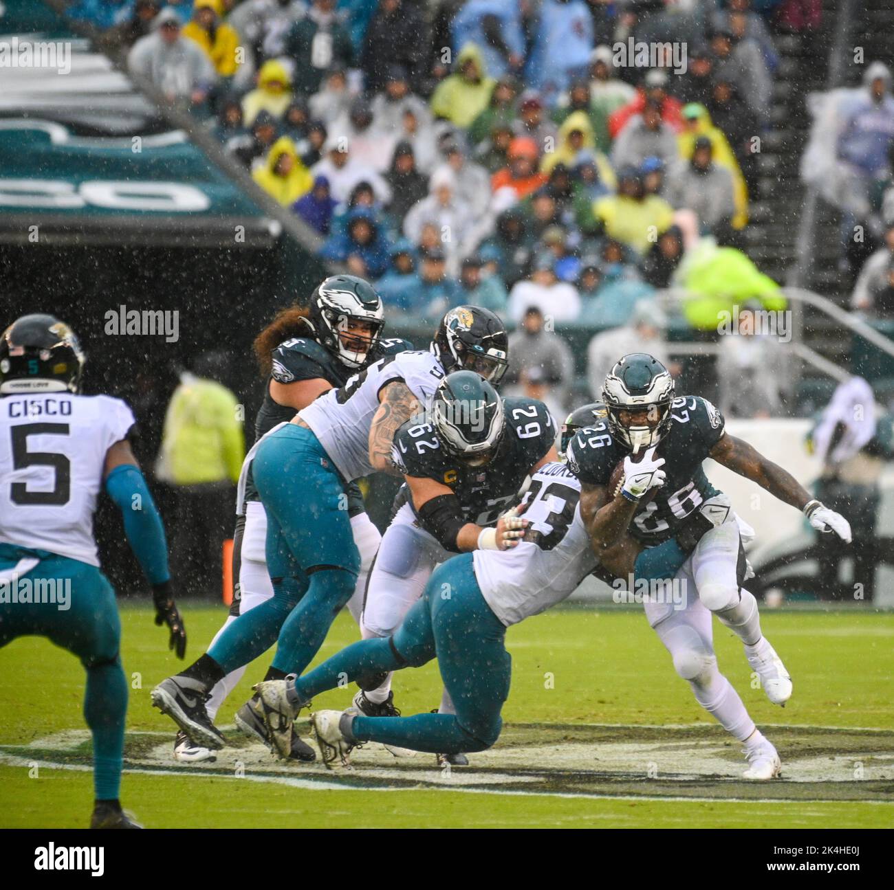 Philadelphia Eagles wide receiver Britain Covey (18) against the  Jacksonville Jaguars during an NFL football game, Sunday, Oct. 2, 2022, in  Philadelphia. The Eagles defeated the Jaguars 29-21. (AP Photo/Rich Schultz  Stock Photo - Alamy