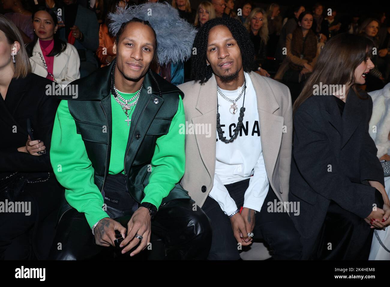 Les Twins attending the L’Oreal Womenswear Spring/Summer 2023 show as