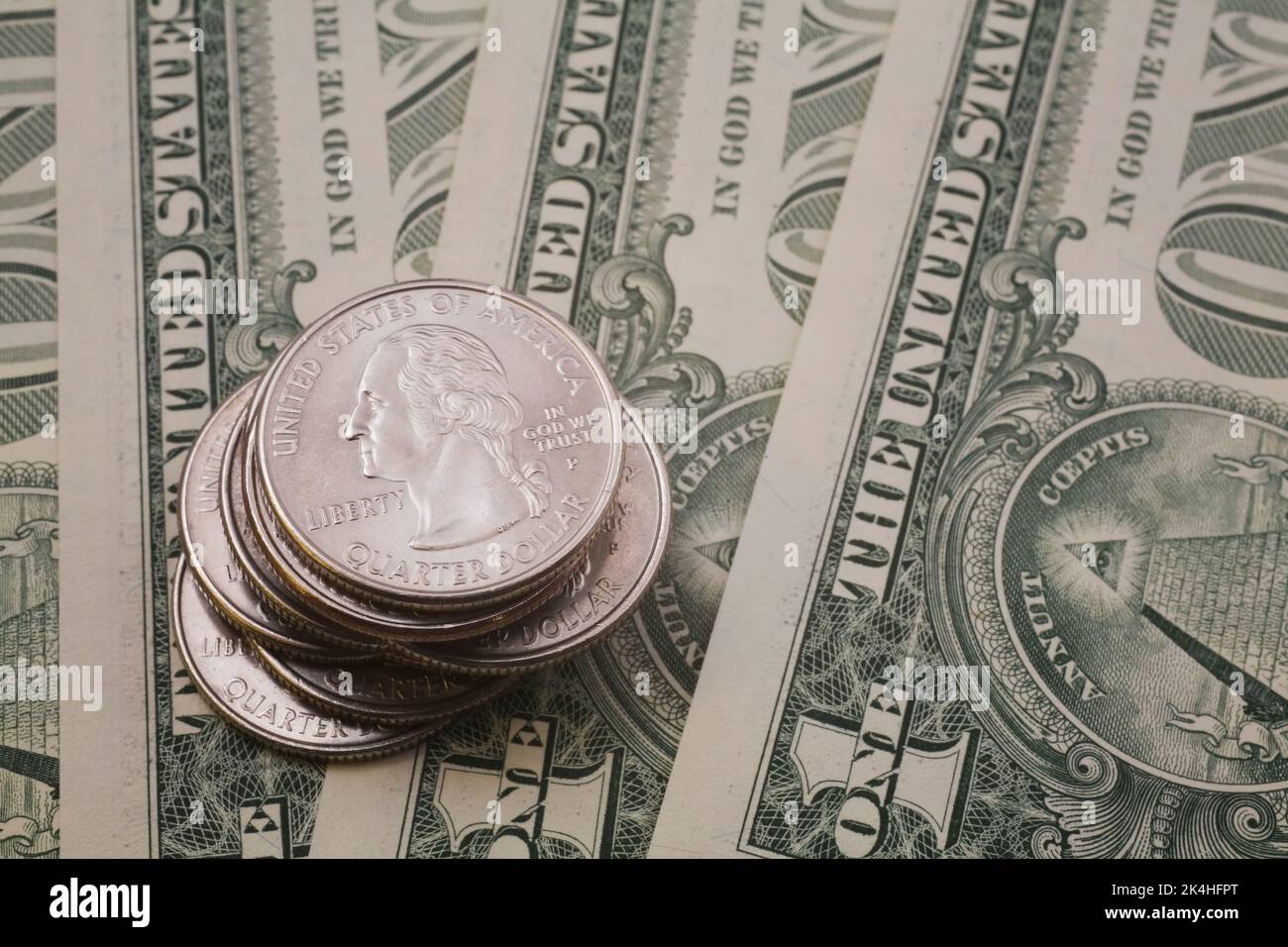 Stack of twenty dollar bills hi-res stock photography and images - Alamy