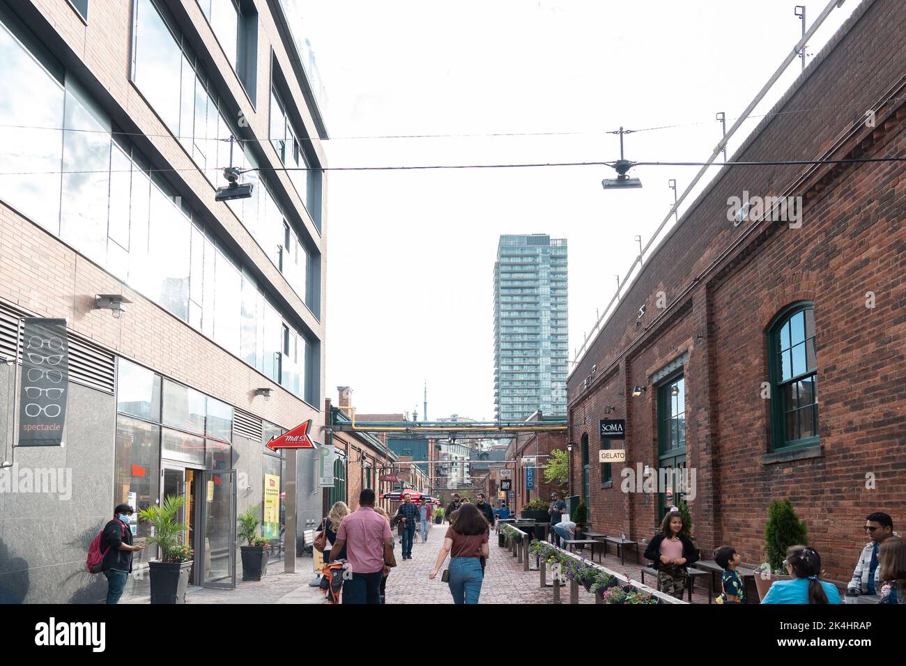 Toronto, Canada May 28 2022 Distillery District, former Gooderham