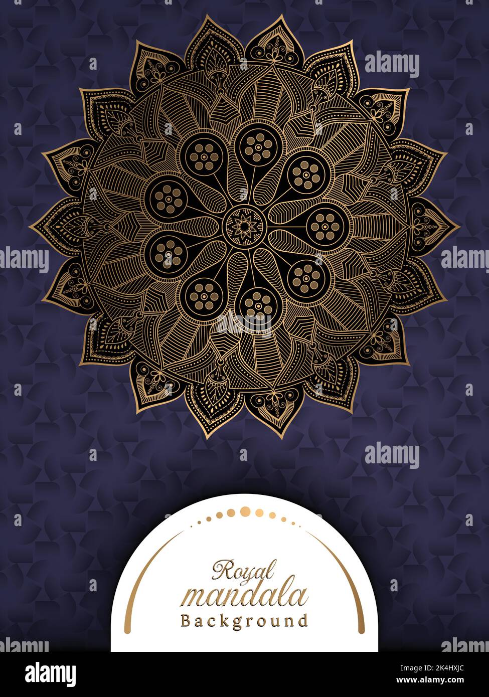 Luxury floral and ornamental mandala background with golden color for
