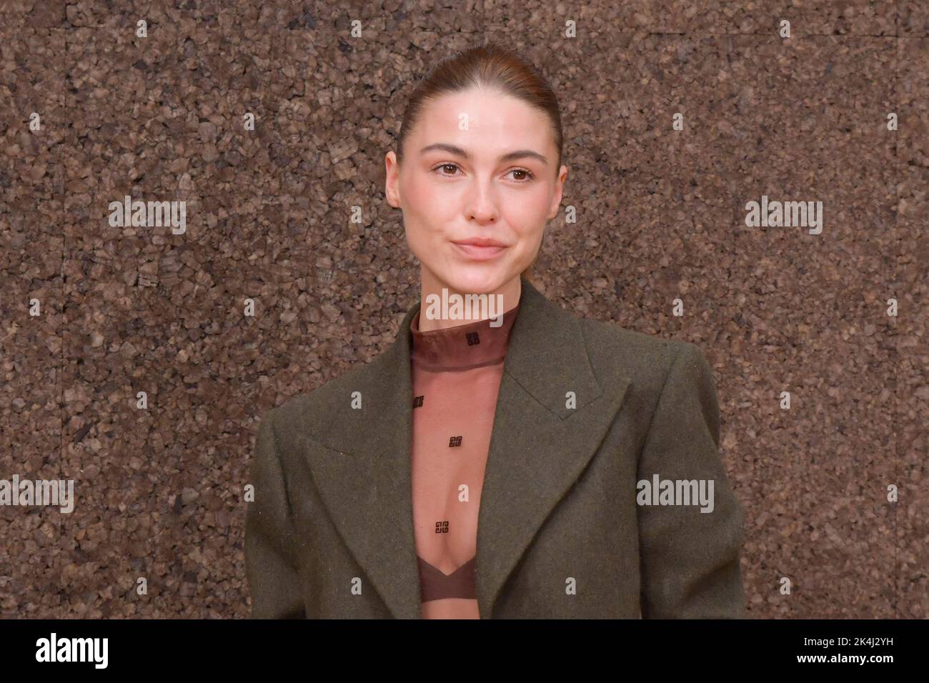 Sophia Roe attends the Givenchy show as part of Paris Fashion Week