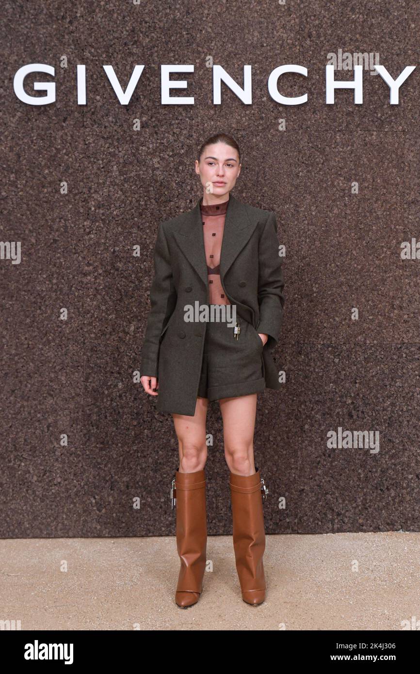 Sophia Roe attends the Givenchy show as part of Paris Fashion Week