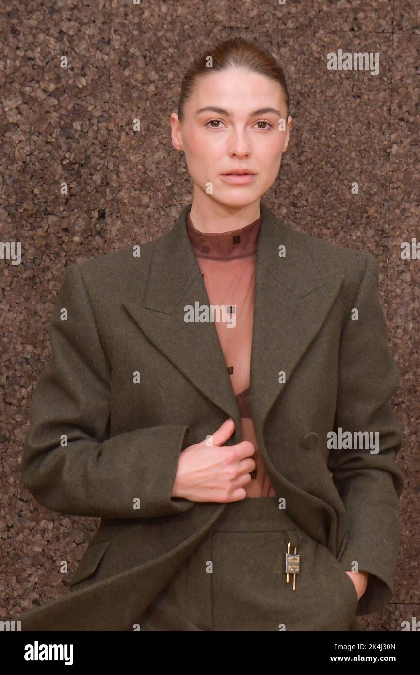 Sophia Roe attends the Givenchy show as part of Paris Fashion Week