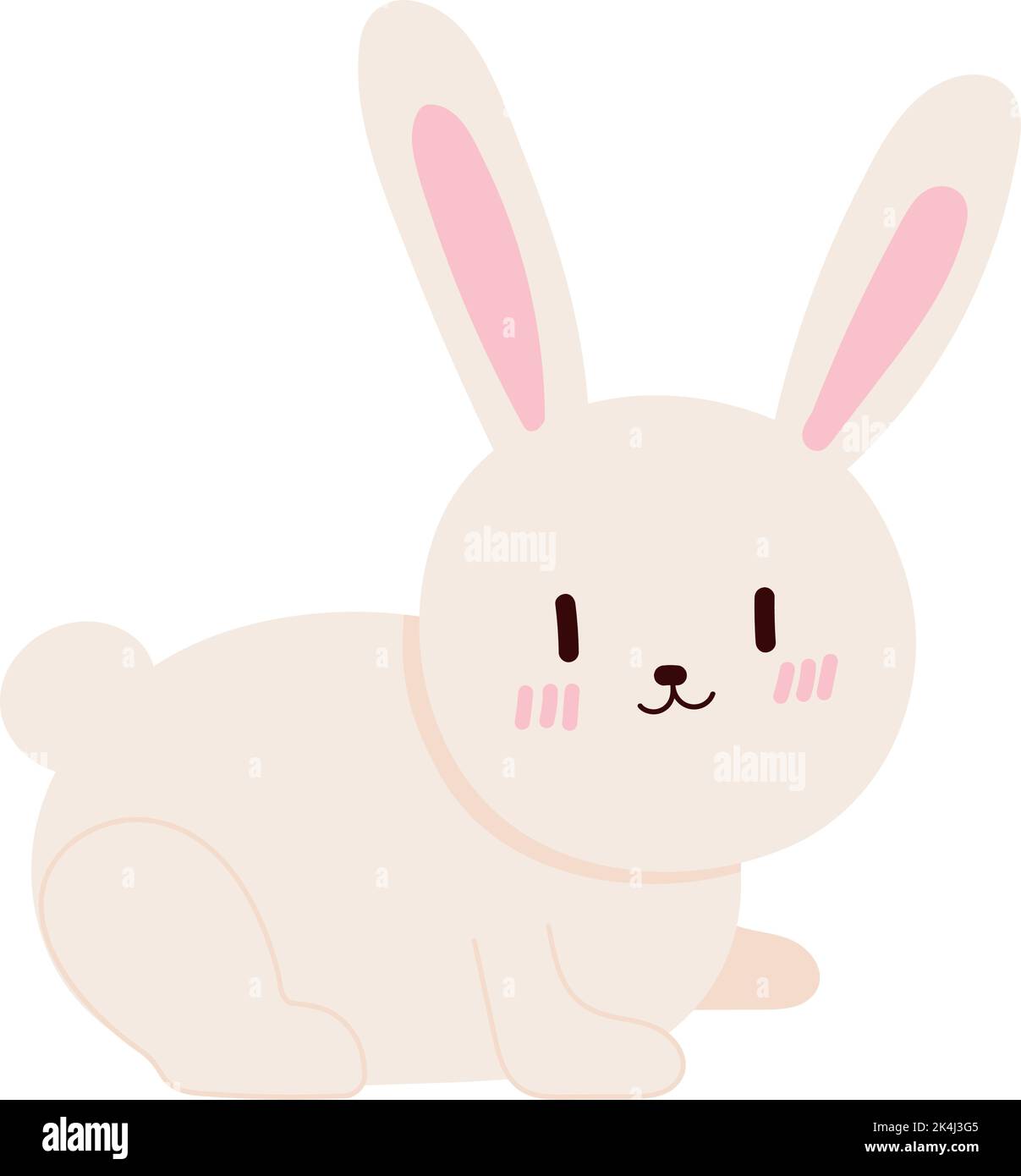 cute rabbit kawaii Stock Vector Image & Art - Alamy