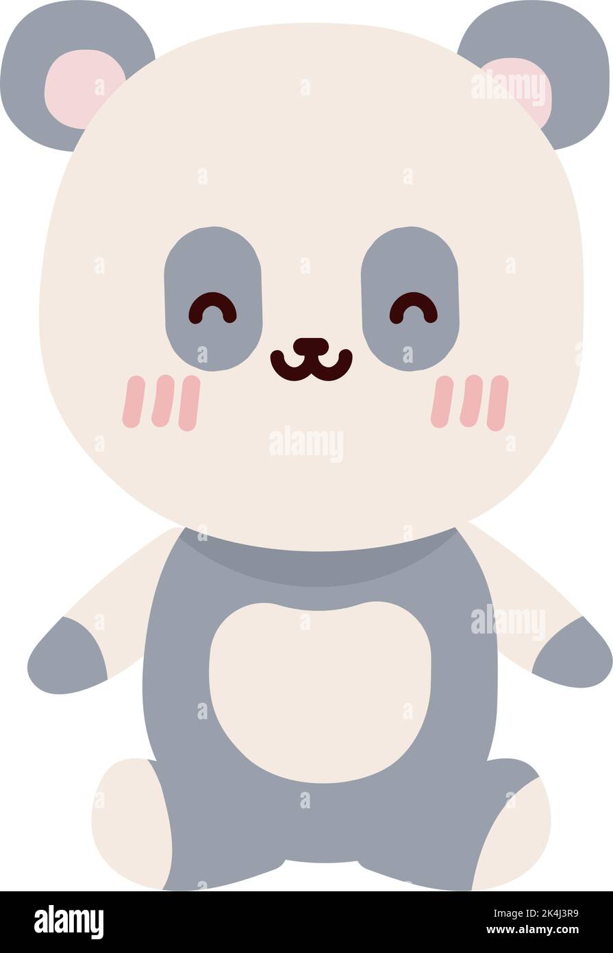 cute panda kawaii Stock Vector Image & Art - Alamy