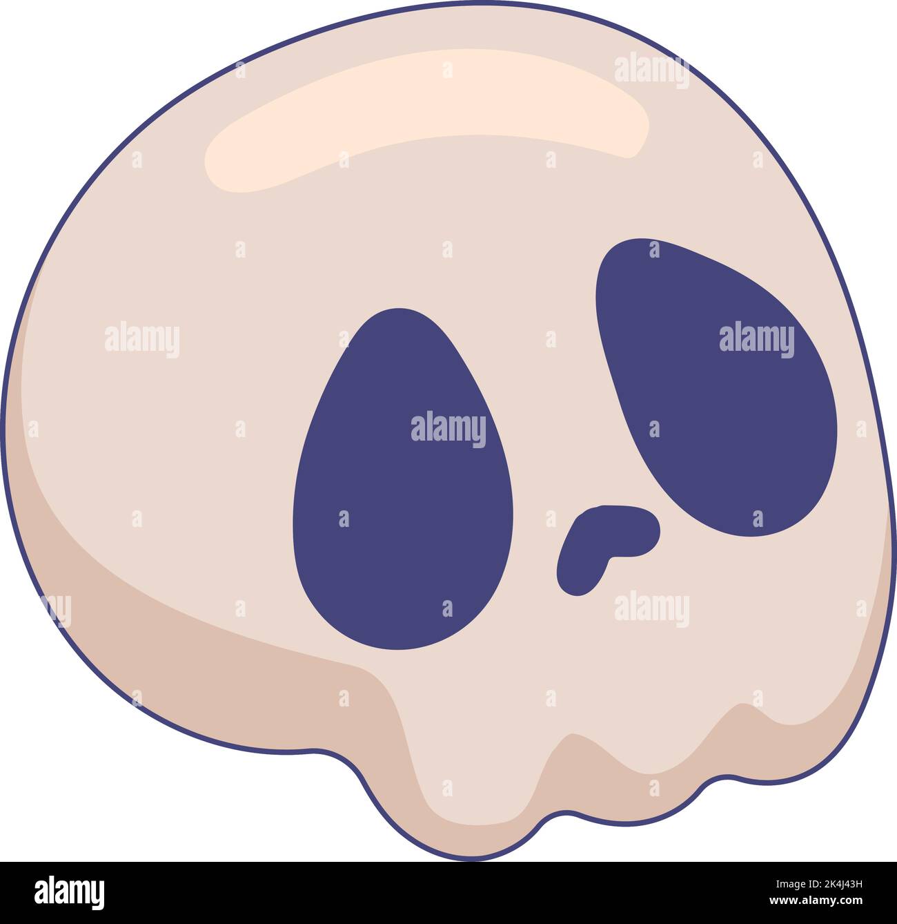 halloween skull cartoon Stock Vector Image & Art - Alamy