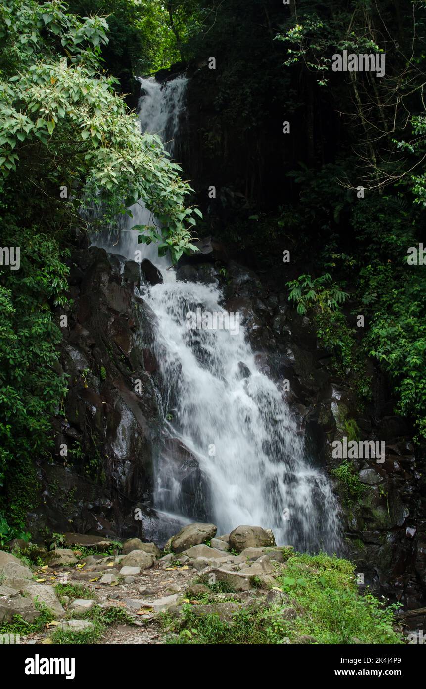 San Ramon Waterfall, a very popular place in Boquete, Chiriqui Stock Photo