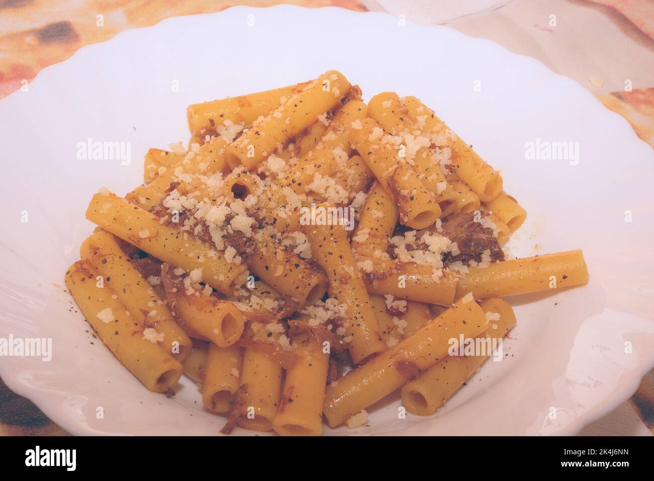 Traditional Neapolitan Pasta Alla Genovese Stock Photo Alamy
