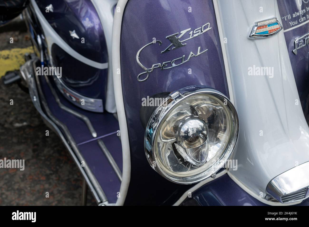 Lambretta X150 Special. Ribble Valley Scooter Rally 2022. Stock Photo