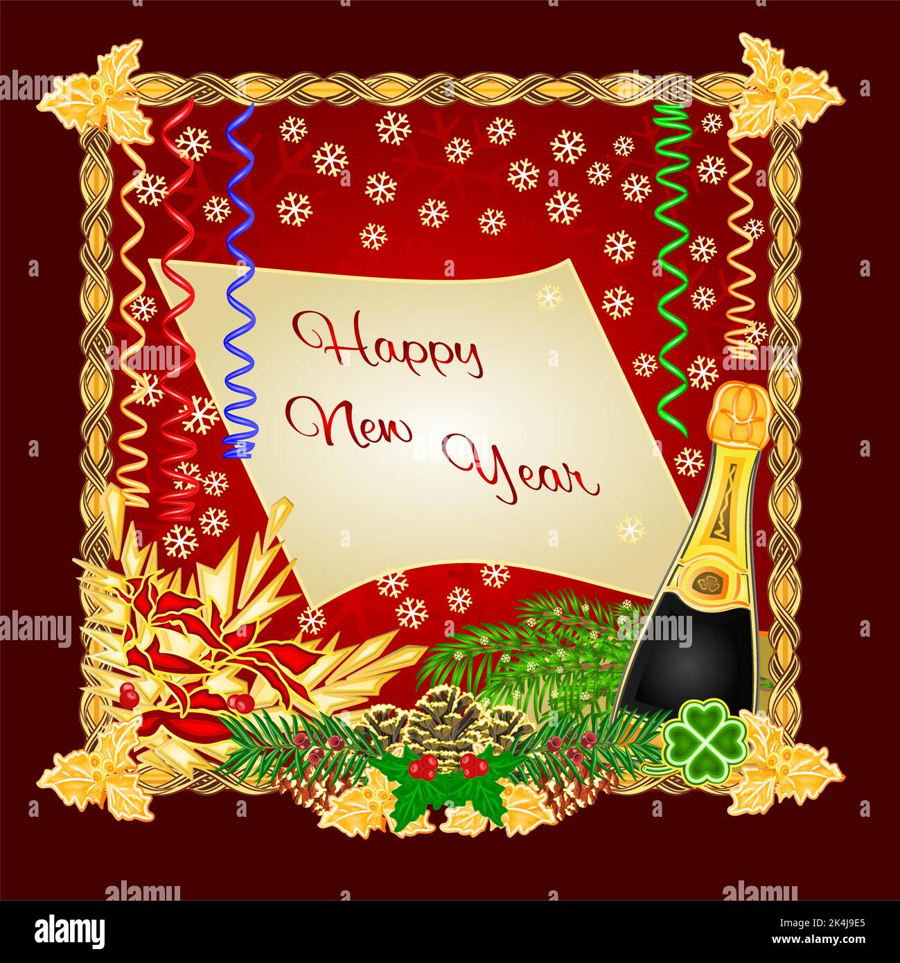 Happy New Year vector Stock Vector Image & Art - Alamy
