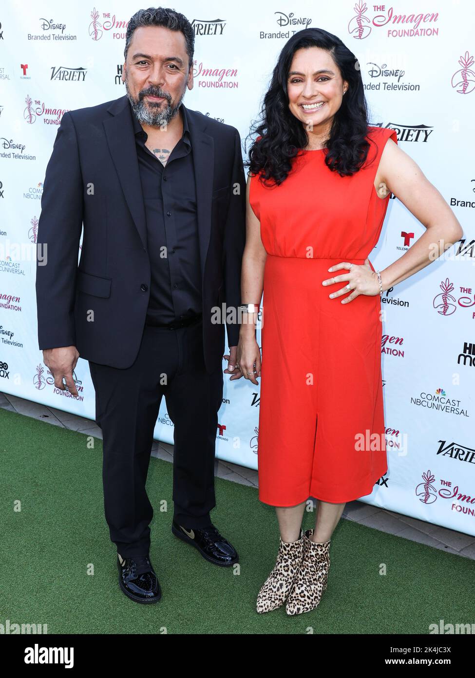 LOS ANGELES, CALIFORNIA, USA - OCTOBER 02: American actor Felix Solis and partner/theatre