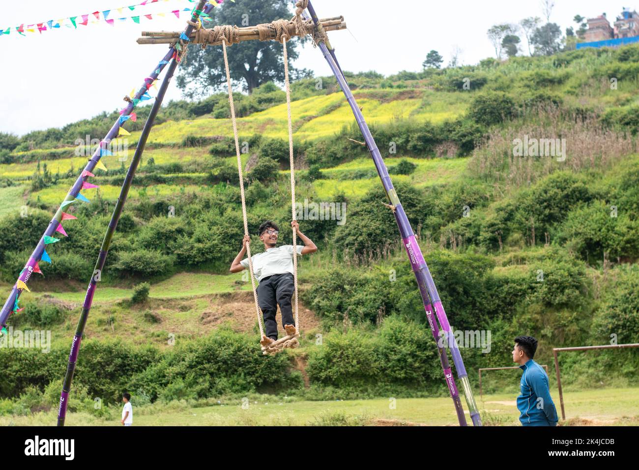 October 2, 2022, Lalitpur, Province 3, Nepal Dashain Festival features