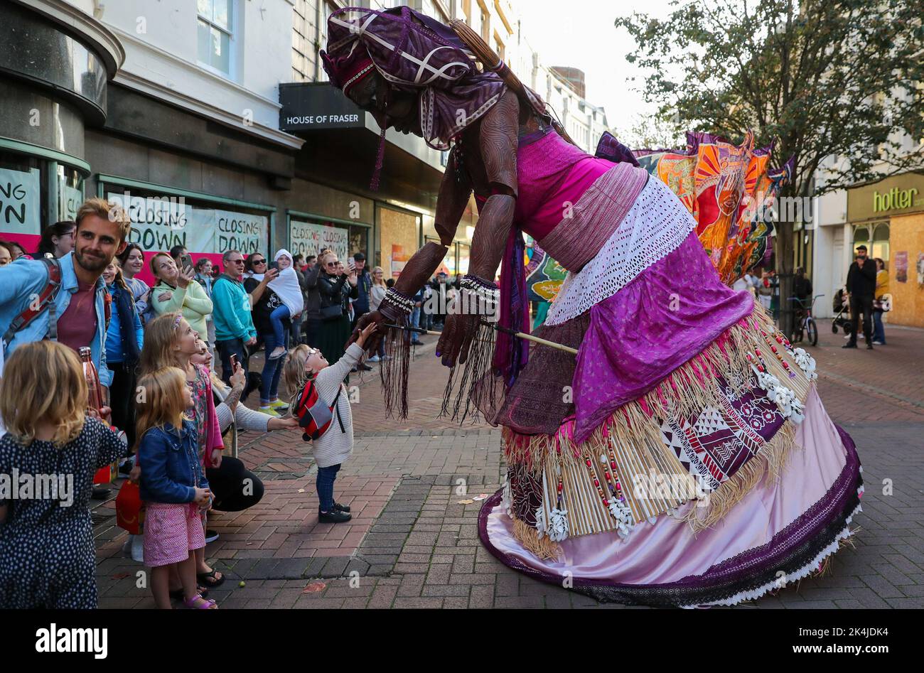 Bournemouth, UK. 2nd October 2022. Hundreds of dancers and musicians