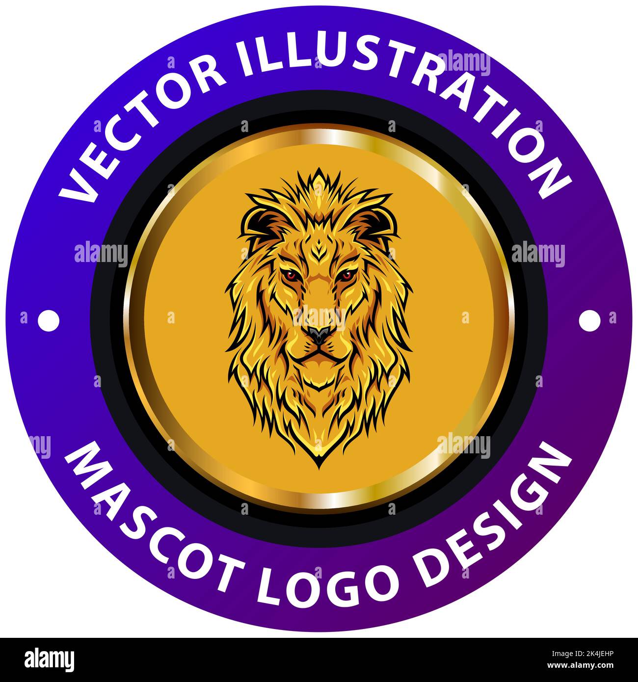 Lion Mascot logo vector illustration design. Suitable for design Logo ...