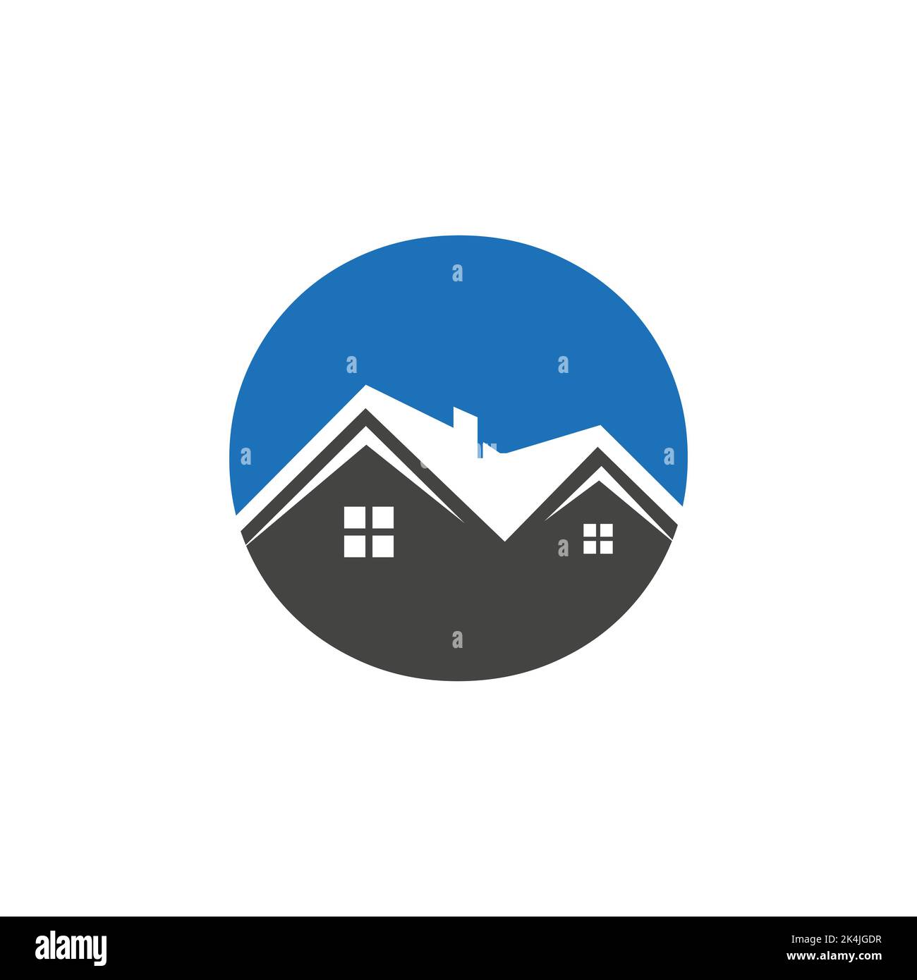 Initial Letter O Real Estate Logo With Building Roof For Investment and ...