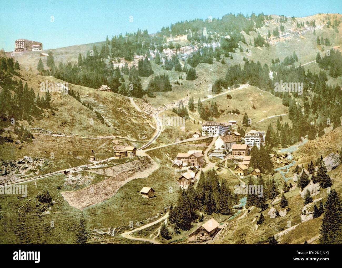 Rigi Klösterli, Schwyz, Switzerland 1890. Stock Photo