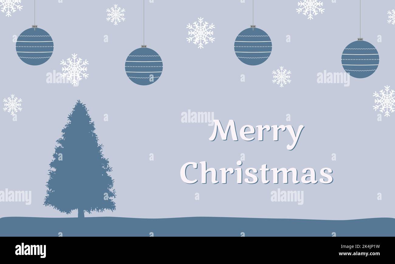 Merry Christmas greeting card. Stock Vector