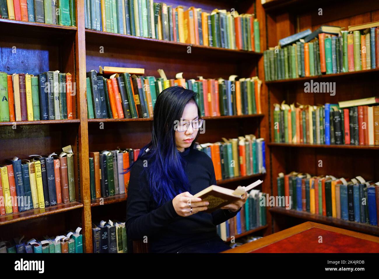Reading in the State Library of South Australia Stock Photo - Alamy