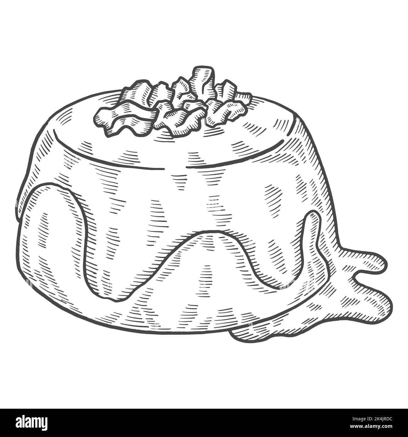sticky toffee pudding british or england and dessert snack isolated ...