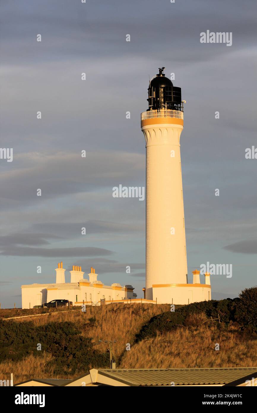 Covesea Lighthouse Stock Photo
