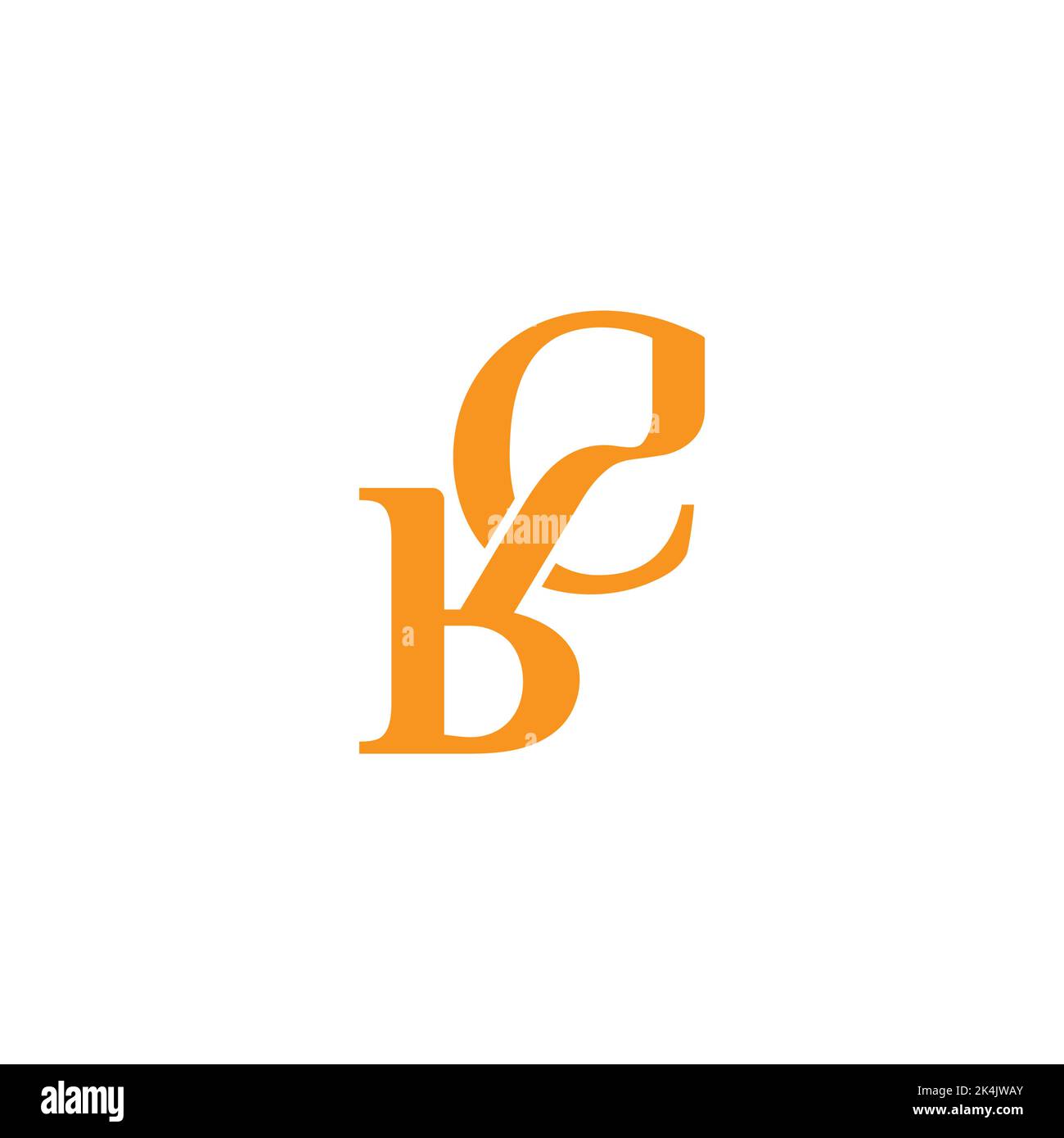 letter eb abstract ribbon simple logo vector Stock Vector Image & Art ...
