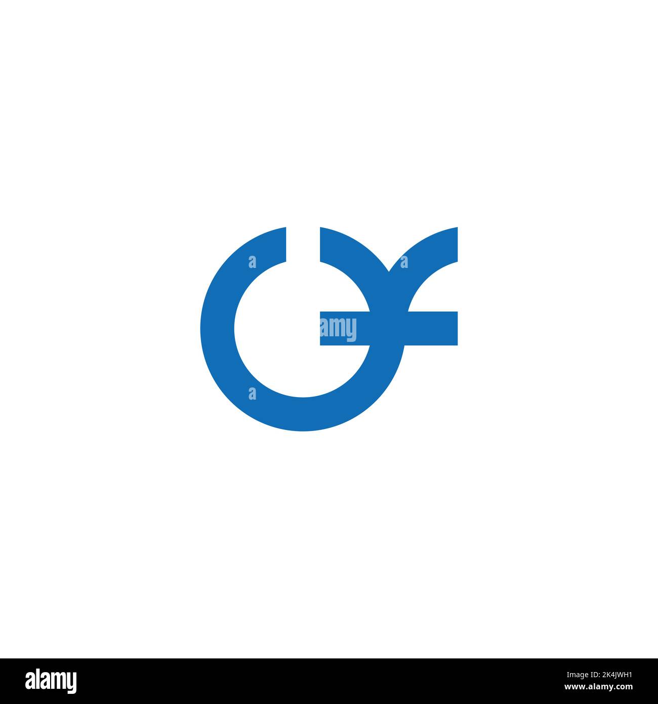 letter oy simple round geometric logo vector Stock Vector