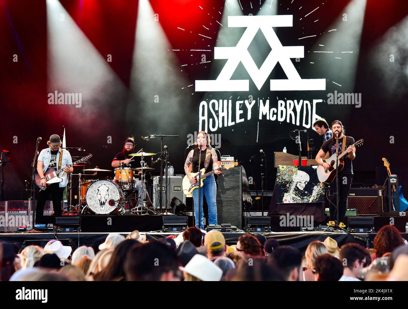 Redondo Beach, California September 17, 2022 - Ashley McBryde performing on stage at BeachLife Ranch, Credit - Ken Howard/Alamy Stock Photo