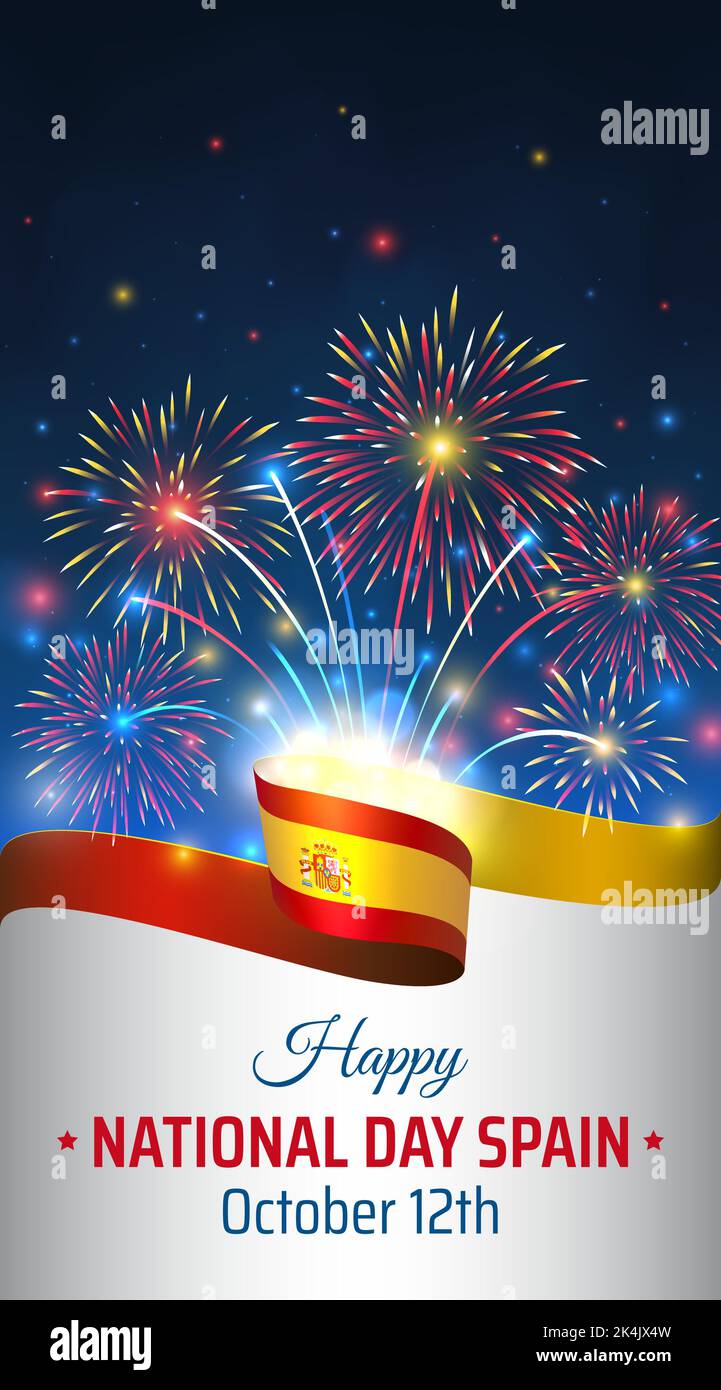 October spain fireworks Stock Vector Images - Alamy