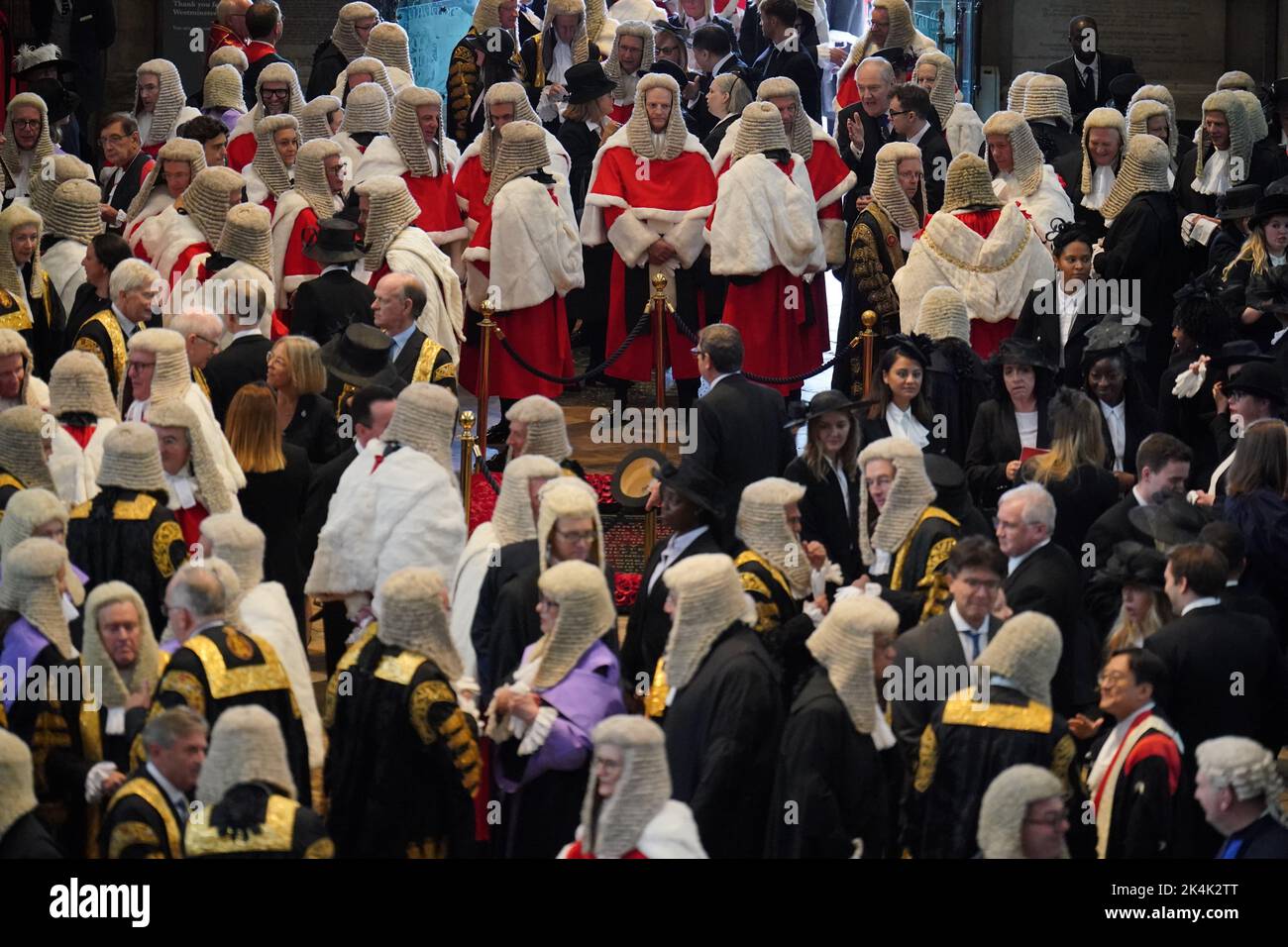 Judges arriving at Westminster Abbey in London for the annual Judges