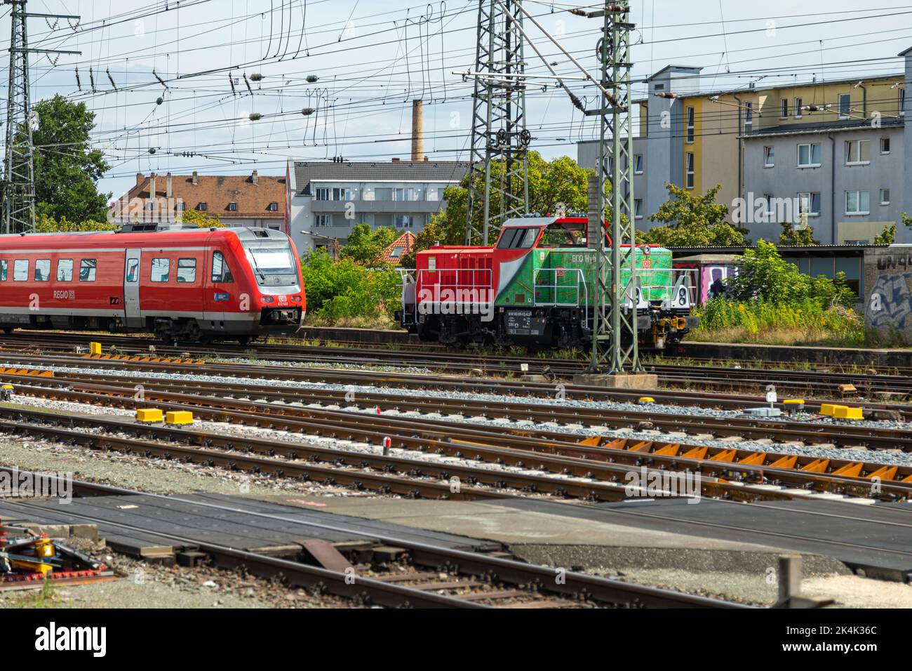 Train Traffic At Nuremberg Main Station, Bavaria, Germany, Europe Stock Photo Alamy