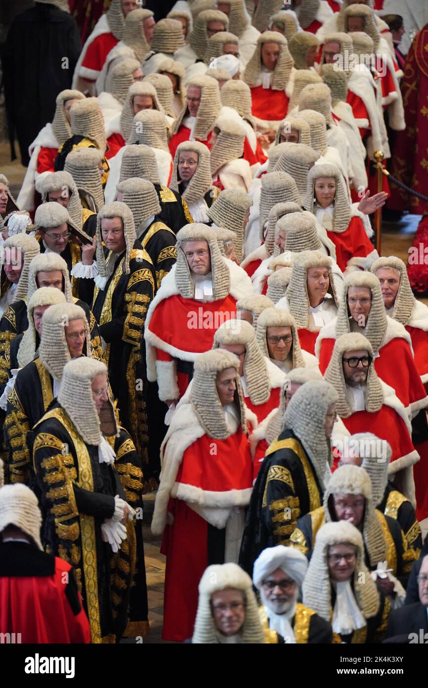 Judges arriving at Westminster Abbey in London for the annual Judges