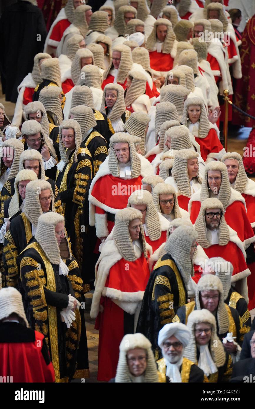 Judges arriving at Westminster Abbey in London for the annual Judges Service, which marks the