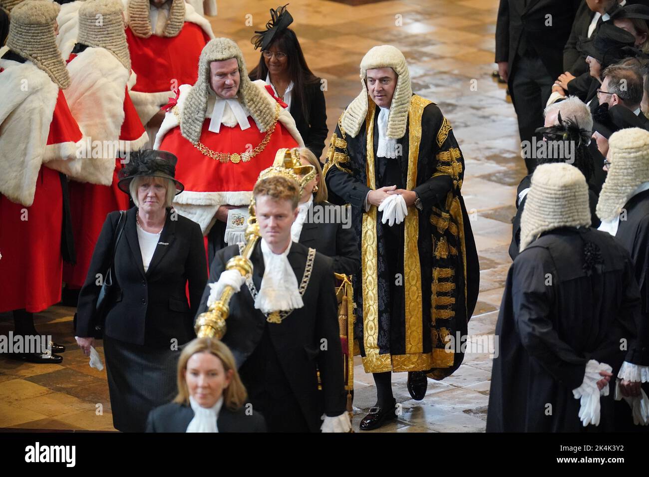 Judges arriving at Westminster Abbey in London for the annual Judges