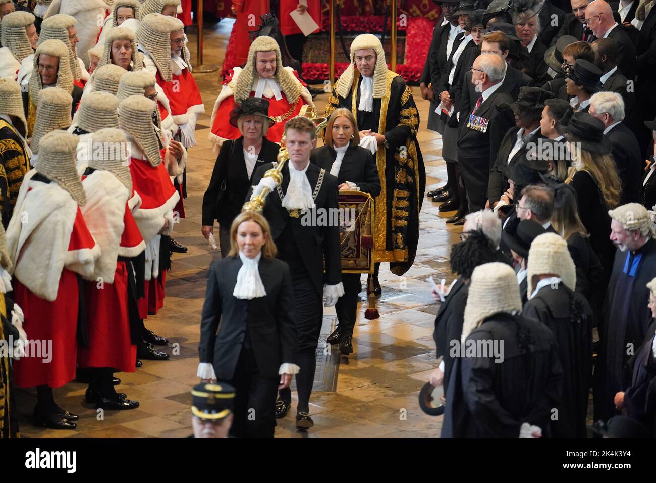 Judges arriving at Westminster Abbey in London for the annual Judges