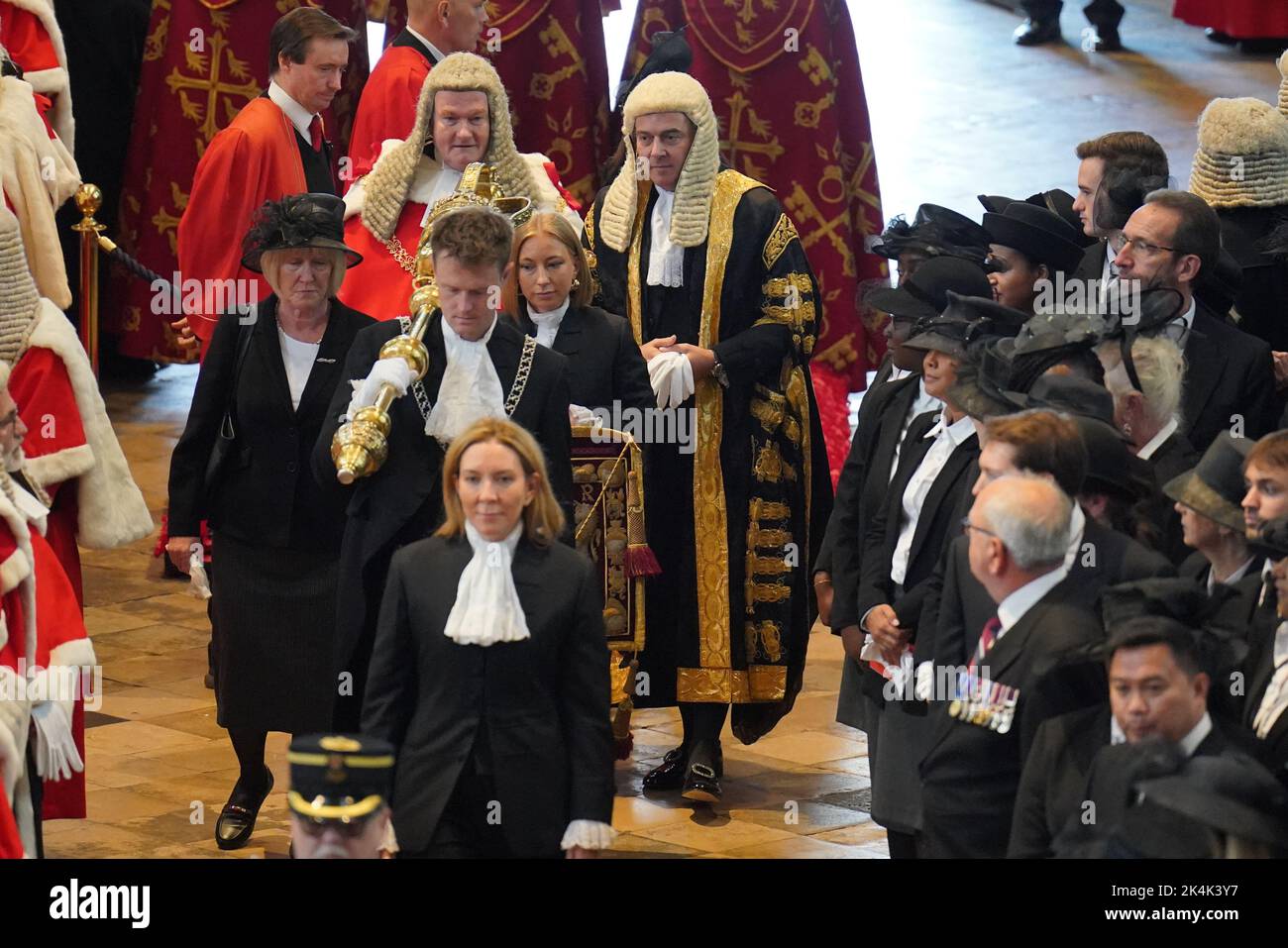 Judges arriving at Westminster Abbey in London for the annual Judges