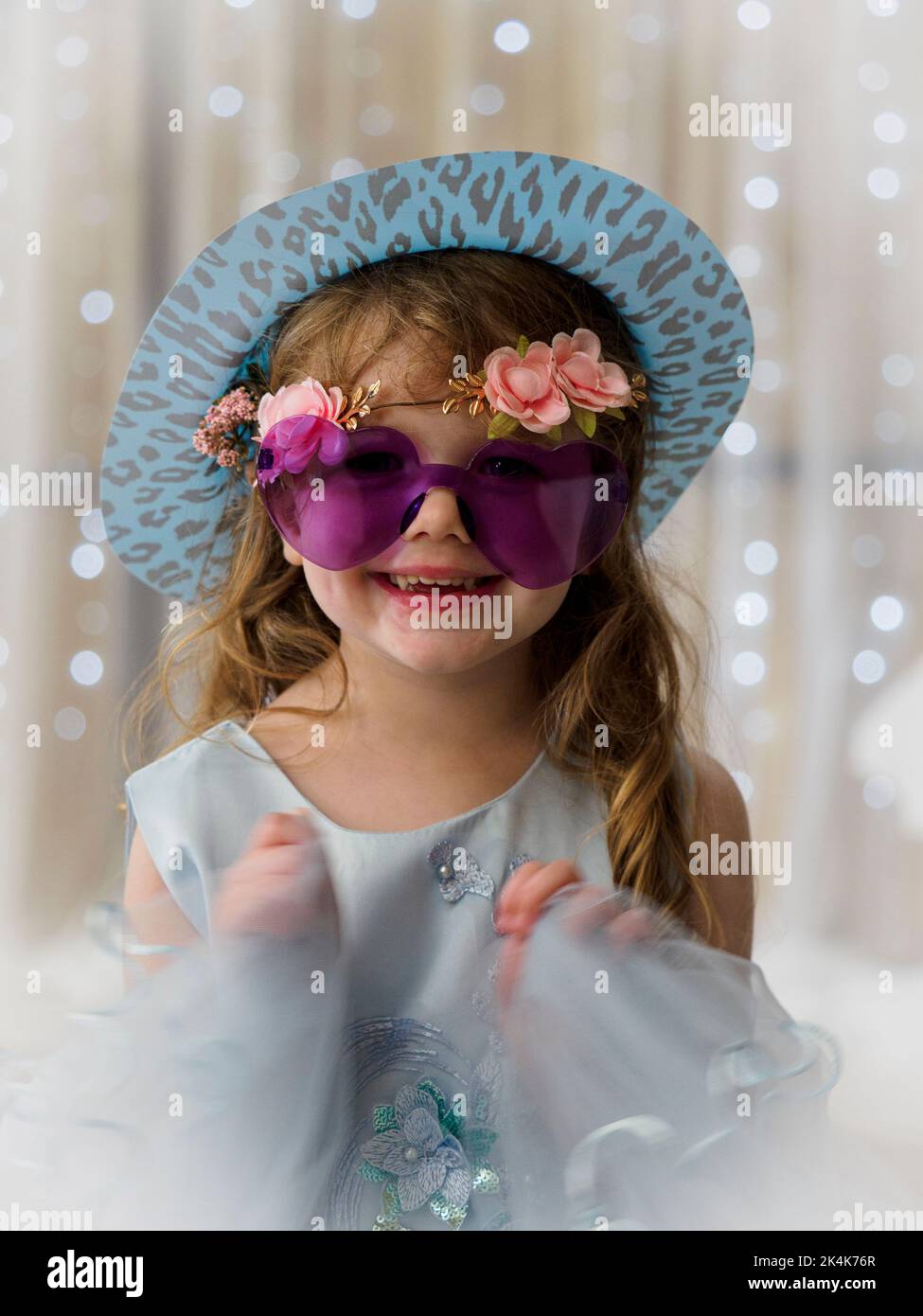 Preschooler at a party, UK Stock Photo