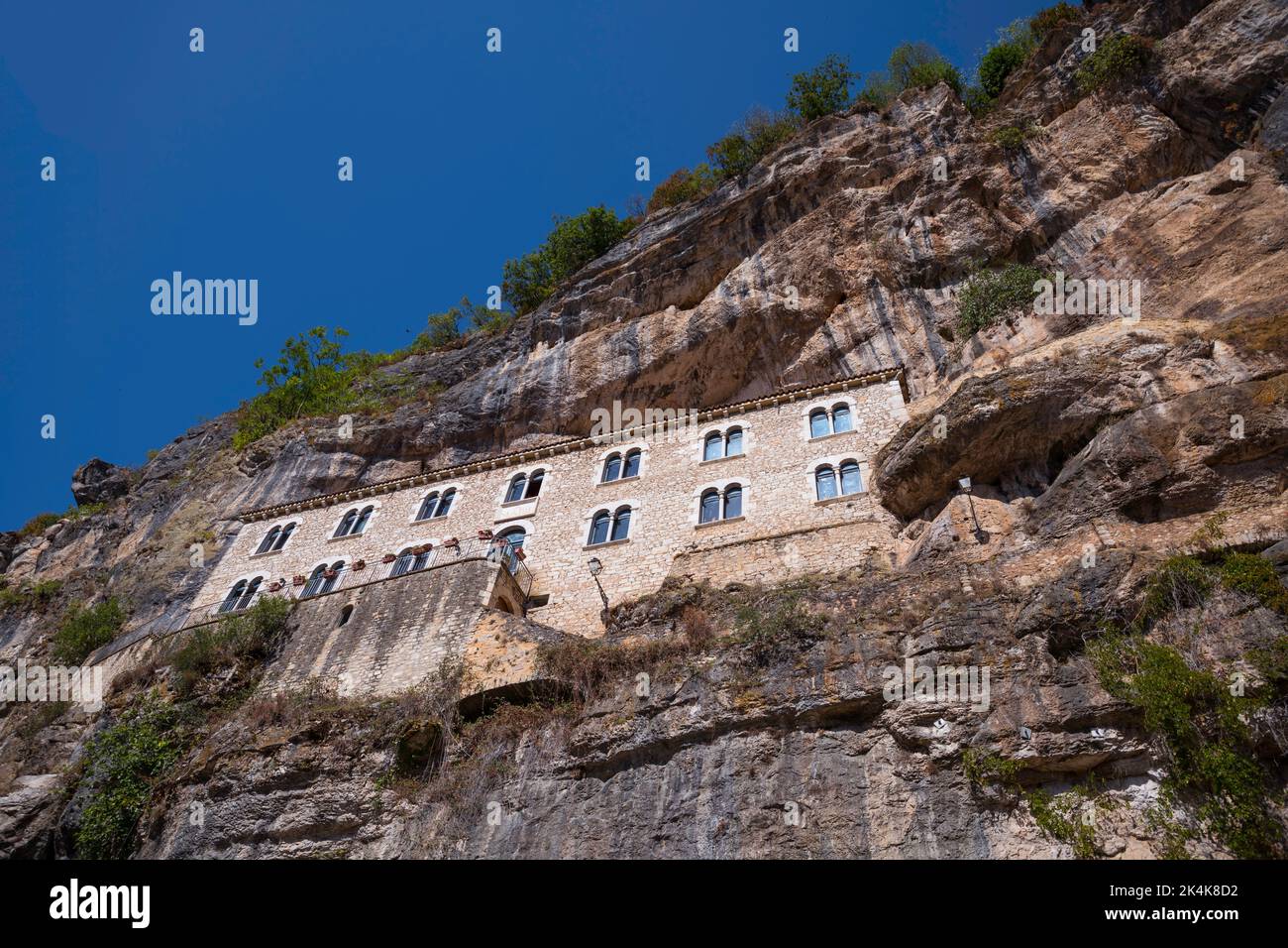 old architecture in the rocks of the city of rocamadour Stock Photo