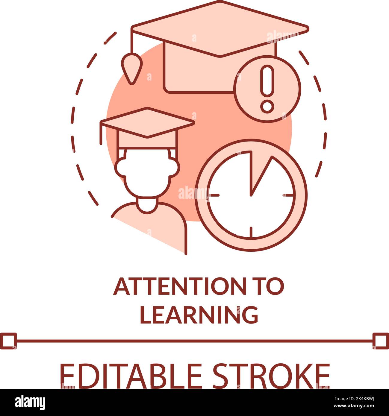 Attention to learning terracotta concept icon Stock Vector Image & Art ...